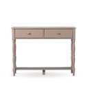 Ver imagem 2 de Aparador 2 Gavetas Tampo em Madeira Maciça Pés Torneados Louise