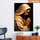 Ver imagem 1 de Quadro Decorativo Jesus Orando Sala Quarto Casa Escritório