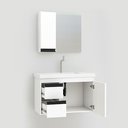 Ver imagem 2 de Kit Armário de Banheiro Fimap Gabinete com Cuba Lavatório King 73cm Fimap Branco