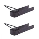 Ver imagem 1 de Kit 2 Pares de Trinco Correr Porteira com Rodinha 350x70mm