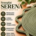 Ver imagem 2 de Kit 4 Sousplat Serena Corda Náutica Verde Mesa Posta Jantar Festa - Jogo Americano Premium