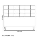 Ver imagem 4 de Cabeceira Cama Ivy para Cama Queen 160 Cm Suede Cores