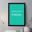 Ver imagem 1 de Quadro Decorativo Argumento de Burro É Coice 33x24cm - com Vidro:moldura Preta