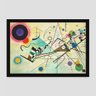 Quadro Kandinsky Composição Viii Vinil Moldura Preta 30X20Cm - 1