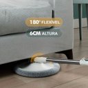 Ver imagem 7 de Esfregão Mop Giratório 360 com Balde Redondo Slim - Kit Completo