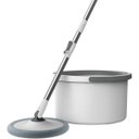 Ver imagem 1 de Esfregão Mop Giratório 360 com Balde Redondo Slim - Kit Completo
