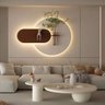 Quadro Decorativo Iluminação Led Lotus Decor Q10 Sala Hall Quarto - 1