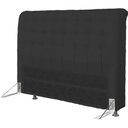 Ver imagem 1 de Cabeceira Dama 1,95 Cm Cama Box king Size Suede Preto