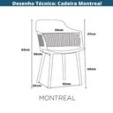 Ver mais imagens de Kit 2 Cadeiras Montreal Marcela Fratini Almofada em Pu Estrutura em Polipropileno Nude