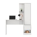 Ver mais imagens de Escrivaninha com Armario 1 Porta 1 Gaveta 1 Nicho Office Bélgica - Branco