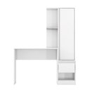 Ver imagem 7 de Escrivaninha com Armario 1 Porta 1 Gaveta 1 Nicho Office Bélgica - Branco