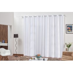 cortina para sala quarto tecido blackout branco 3,00x2,50 - 2