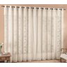 Cortina de Renda Floral Para Quarto de Mulher Solteira Casada 4,00 X 2,50 Metros Com Ilhos Para - 2