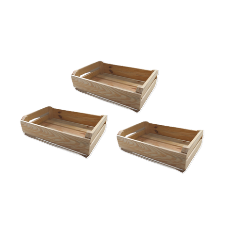 Caixote de Feira Ej 40x27x09 Kit 3 Unidades