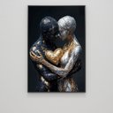 Ver imagem 3 de Quadro Decorativo a Conexão entre Almas Dourado Prata Sala Quarto Casa Escritório