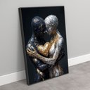 Ver imagem 2 de Quadro Decorativo a Conexão entre Almas Dourado Prata Sala Quarto Casa Escritório