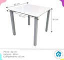 Ver imagem 4 de Mesa Infantil Branca com Cadeira Escolar Vermelha – Ecomhome