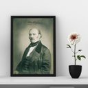 Ver imagem 2 de Quadro Decorativo Fotografia Allan Kardec 33x24cm - com Vidro:madeira Branca