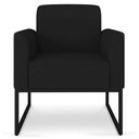 Ver imagem 6 de Kit 2 Poltronas Decorativas Base Industrial Preta Maressa A79 Linho Preto - Ibiza