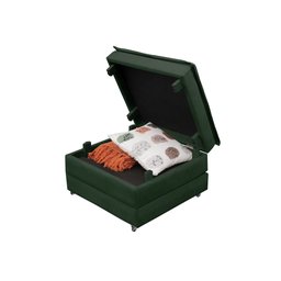 Puff Organizador Dobrável que Vira Colchão Cama Solteiro para Visitas Descanso - 7