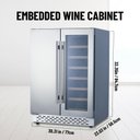Ver imagem 2 de Takywep Adega e Refrigerador Dual Zone 110l Aço Inox Prata