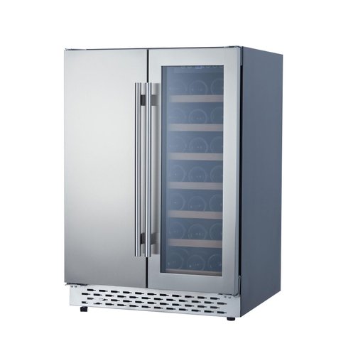 Takywep Adega e Refrigerador Dual Zone 110l Aço Inox Prata