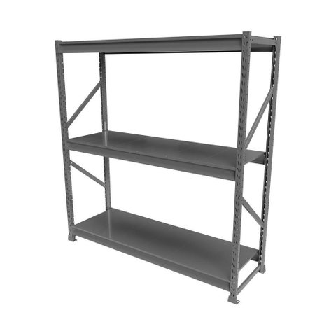 Mini Porta Pallet Slim Inicial Comercial 1,80x0,60x2m Estante de Armazenagem com Plano