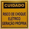 Placa Cuidado - Geração Própria - Padrão SP - MG - RS - SC - DF - MS - Tam 13x13 com 10un - 1