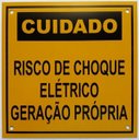 Ver imagem 1 de Placa Cuidado - Geração Própria - Padrão SP - MG - RS - SC - DF - MS - Tam 13x13 com 10un