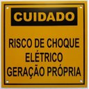 Ver imagem 1 de Placa Cuidado - Geração Própria - Padrão SP - MG - RS - SC - DF - MS - Tam 13x13 com 10un