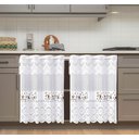 Ver imagem 1 de Cortina Pia c/ Bando Vitro Real Renda Cozinha 1,60x0,80x0,20:Xicaras
