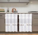 Ver imagem 1 de Cortina Pia c/ Bando Vitro Real Renda Cozinha 1,60x0,80x0,20:Xicaras
