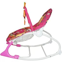 Cadeira Cadeirinha Bebê Descanso Vibratória Musical com Balanço Menina Menino Importway BW-046 - Ros - 4