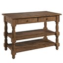 Ver imagem 1 de Ilha de Cozinha com 2 Gavetas e 2 Prateleiras Walnut