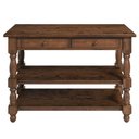 Ver imagem 2 de Ilha de Cozinha com 2 Gavetas e 2 Prateleiras Walnut