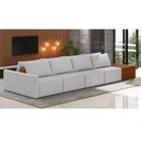 Ver imagem 2 de Sofá Ilha 4 Lugares Living 512cm Modulado para Sala Lary Linho Cinza K01 - D'Rossi