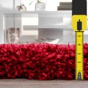 Ver imagem 3 de Tapete Muito Peludo Aconchego 2,00Mx2,50M Vermelho Casa Dona