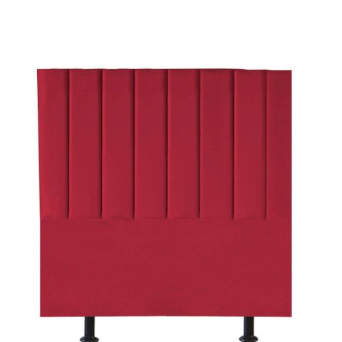 Cabeceira Estofada Casal 140cm Cora Courino Vermelho - D a Decor