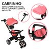 Triciclo Motoca Bicicleta 3 Rodas Infantil Passeio com Empurrador Pedal Capota Brinqway Bw302 - 7