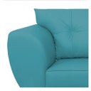 Ver imagem 5 de Sofá 2 Lugares Tulipa Suede Azul Turquesa - ADJ Decor