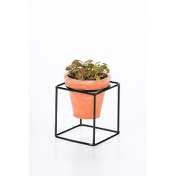 Suporte de vaso quadrado P - Soluza - Preto - 3