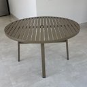 Ver imagem 4 de Jogo de Mesa 1m Alumínio + 4 Cadeiras Piscina Jardim Verona Cor Fendi