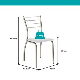 Conjunto Sala de Jantar Tallim com Mesa e 2 Cadeiras 2999 Carraro - 5