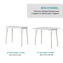 Ver imagem 6 de Conjunto Sala de Jantar Tallim com Mesa e 2 Cadeiras 2999 Carraro