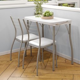 Conjunto Sala de Jantar Tallim com Mesa e 2 Cadeiras 2999 Carraro - 2