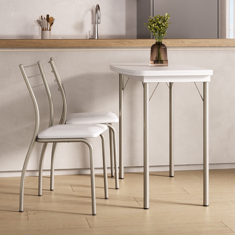 Conjunto Sala de Jantar Tallim com Mesa e 2 Cadeiras 2999 Carraro