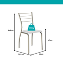 Ver imagem 6 de Conjunto Sala de Jantar Tallim com Mesa e 2 Cadeiras 2999 Carraro