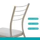 Ver mais imagens de Conjunto Sala de Jantar Tallim com Mesa e 2 Cadeiras 2999 Carraro