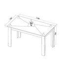 Ver imagem 3 de Conjunto Sala de Jantar 4 Lugares Retangular Tampo de MDP Tulipa