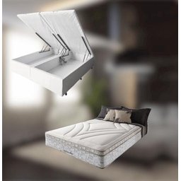 Cama Box Baú + Colchão American Maxspring Casal King Size 193x203 Herval - 2